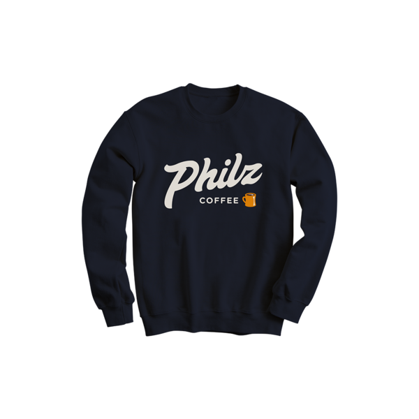 Philz Logo Navy Crew Neck